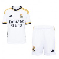 Real Madrid Domáci Detský futbalový dres 2023-24 Krátky Rukáv (+ trenírky)